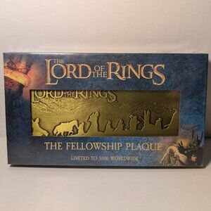 The Lord Of The Rings Fellowship Plaque Official Collectible Metal Figurine